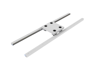 AS loopwielgeleiding met 2 aparte assen